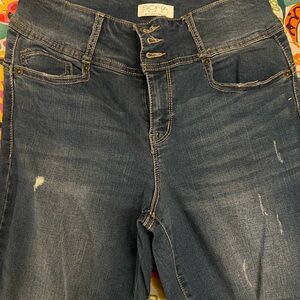 Sofia by Sofia Vergara High Rise Dark Blue Skinny Jeans - Size 8